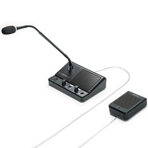 サンワサプライ 窓口業務マイクシステム(親機+子機) MM-MCIP02 1台