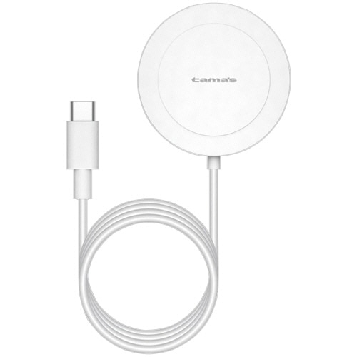 多摩電子工業　マグネット　ワイヤレス充電器　Ｑｉ対応　１０Ｗ　ホワイト　ＴＷＣ５６Ｗ　１個