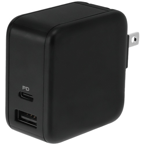 オウルテック 窒化ガリウム(GaN)採用 PD65W対応ACアダプター ブラック OWL-APD65C1A1G-BK 1個