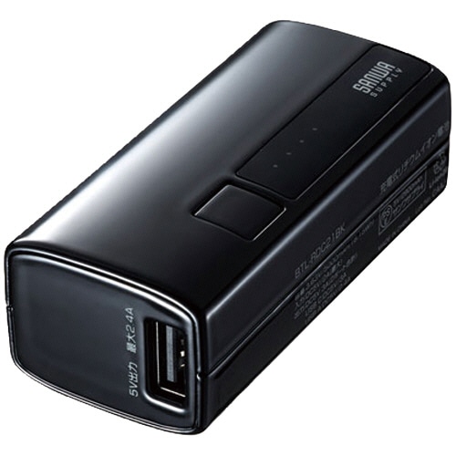 サンワサプライ モバイルバッテリー(USB Type-C対応) 5000mAh ブラック BTL-RDC21BK 1個