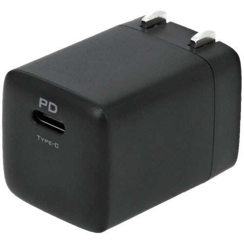 オウルテック PD20W対応 小型USB AC充電器 ブラック OWL-APD20C1G-BK 1個
