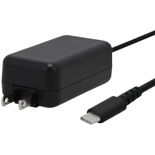 オウルテック ケーブル一体型ACアダプタ PD45W ブラック 1.5m OWL-ACJPD45C15-BK 1個