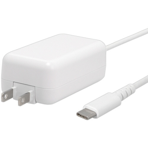 オウルテック ケーブル一体型ACアダプタ PD45W ホワイト 1.5m OWL-ACJPD45C15-WH 1個