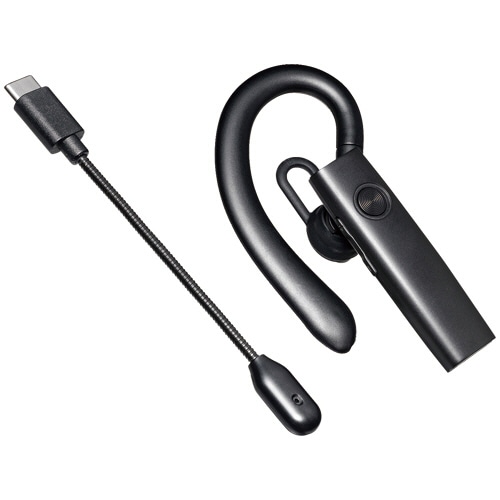 サンワサプライ Bluetoothヘッドセット(外付けマイク付き) ブラック MM-BTMH61BK 1個