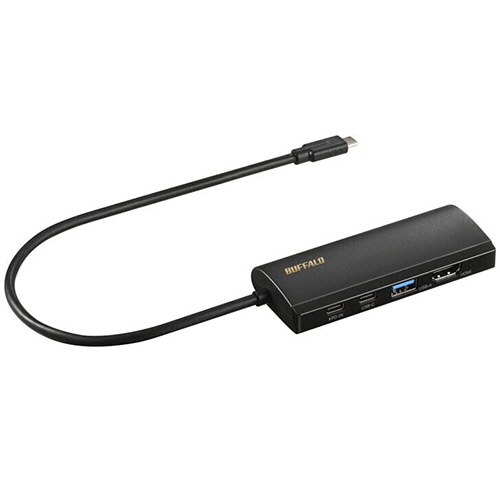 バッファロー Type-C接続ドッキングステーション(PD対応) ブラック LUD-U3-CGHDBK 1個