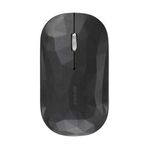 バッファロー 薄型 3ボタン Bluetooth BlueLEDマウス ジオメトリー ブラック BSMBB330GBK 1個