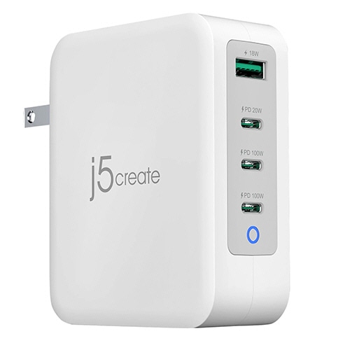 j5 Create PD130W対応 GaN USB4ポート急速充電器 JUP43130 1個