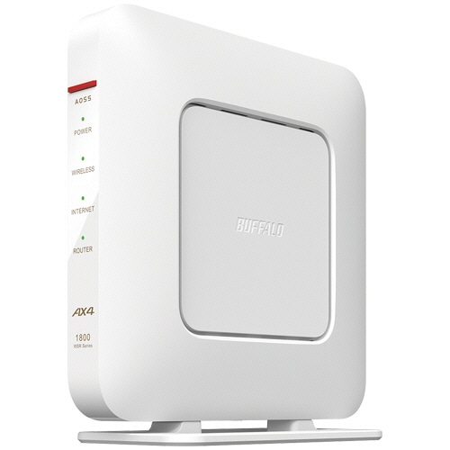 バッファロー AirStation 無線LAN親機 11ax/ac/n/a/g/b 1201+573Mbps ホワイト WSR-1800AX4B-WH 1台
