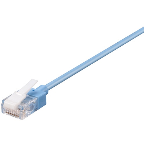 バッファロー ツメの折れないLANケーブル カテゴリー6A スリムタイプ 小型コネクター ブルー 3m BL6ATSM30BL 1本