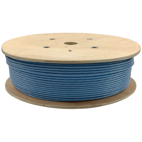 バッファロー Cat6A LANケーブル 単線 ブルー 300m BL6A3000BL 1巻