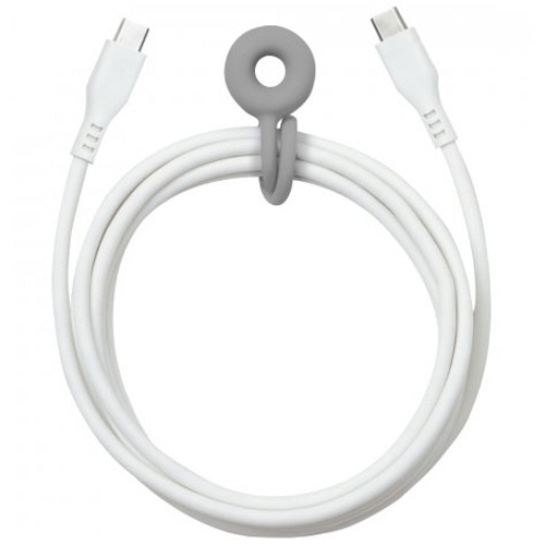 ソニック ユートリムエル しなやかシリコンUSBケーブル ホワイト 2m UL-7057-W 1本