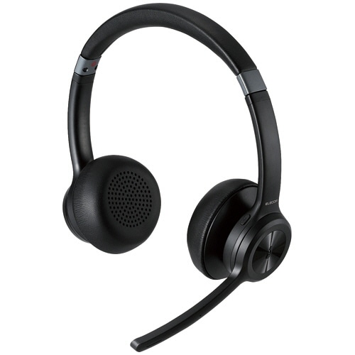 エレコム ノイズリダクションステレオBluetoothヘッドセット ブラック LBT-HSOH20BK 1個