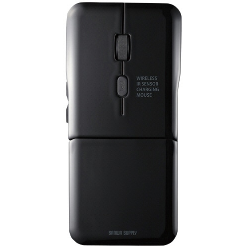 サンワサプライ 静音ワイヤレス IR LEDマウス(5ボタン・薄型) ブラック MA-WIR1175BK 1個