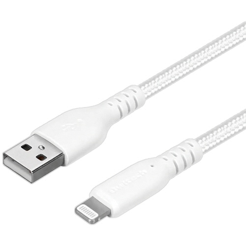 オウルテック やわらか超タフで断線に強い A to Lケーブル ホワイト 2m OWL-CBA4LA20-WH 1本