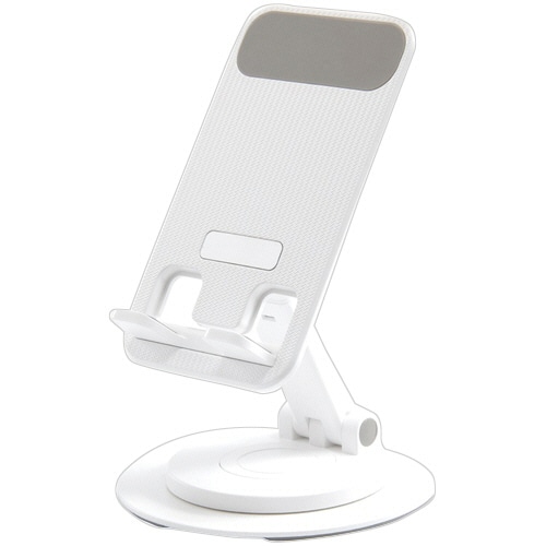 ナカバヤシ 折りたたみスマートフォンスタンド ホワイト SMA-H008W 1個