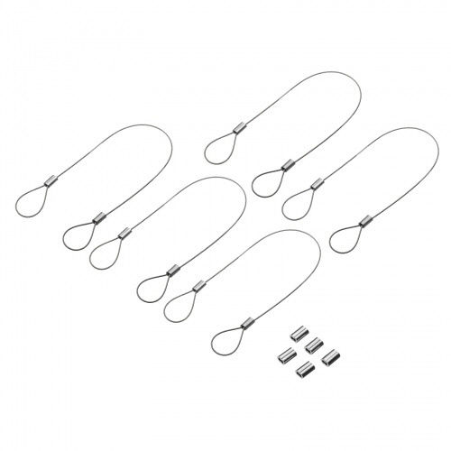 サンワサプライ　ケーブル・アダプタ連結用ワイヤー　シルバー　ＣＡ－５１６　１パック（５組）