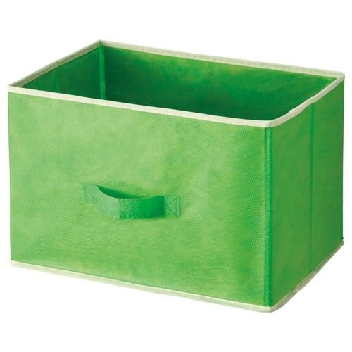 不二貿易 不織布インナーボックス 幅390×奥行250×高さ250mm グリーン 83870 1個