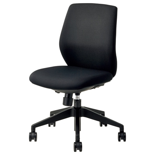 中央可鍛工業 レクチェ ローバック 肘なし 布 ブラック NC-110 1脚