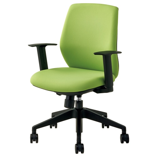 中央可鍛工業 レクチェ ローバック 肘なし 布 グリーン NC-110 1脚