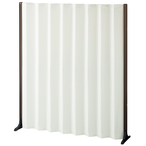 プラチナ アコーデオンスクリーン 高さ1650mm ブロンズフレーム ホワイト ADS-NO16 C-10 1台