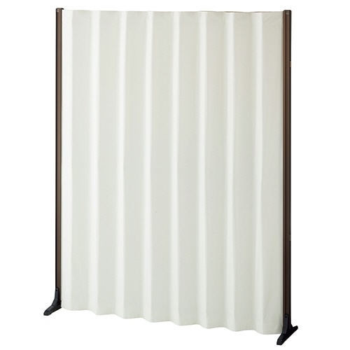 プラチナ アコーデオンスクリーン 高さ1800mm ブロンズフレーム ホワイト ADS-NO18 C-10 1台