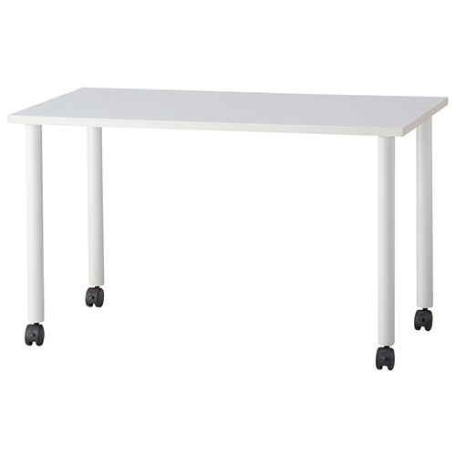 G-Style エコノミーキャスターテーブル 長方形 幅1200×奥行600mm ホワイト OGRECTT-WL1260WH 1台