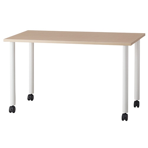G-Style エコノミーキャスターテーブル 長方形 幅1200×奥行600mm ナチュラル OGRECTT-WL1260NA 1台