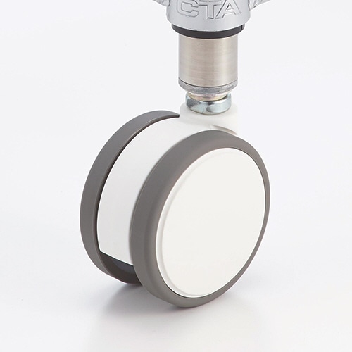 エレクター エラストマーキャスター ホワイト ストッパーなし HDR75EWHG 1セット(2個)