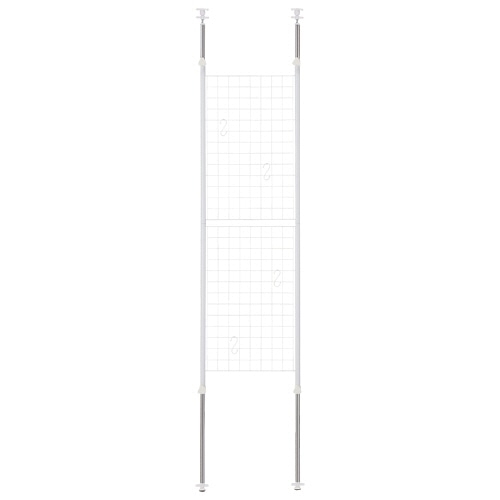 YAMAZEN 突っ張りパーテーション 幅450×奥行50×高さ1665-2955mm ホワイト SP-45(W) 1台