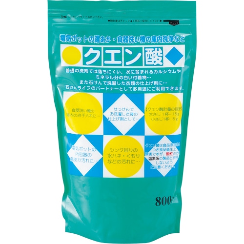 地の塩社 クエン酸 800g 1パック