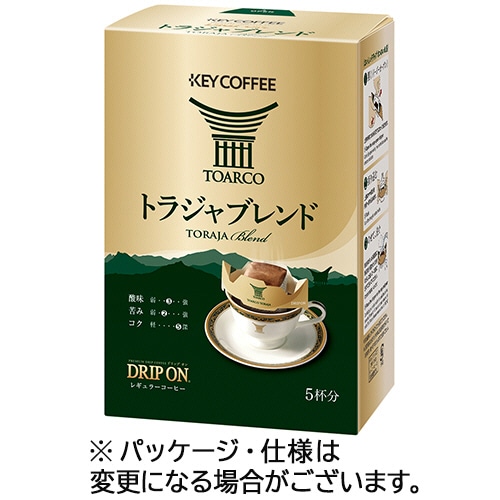 キーコーヒー ドリップオン トラジャブレンド 8g 1箱(5袋)