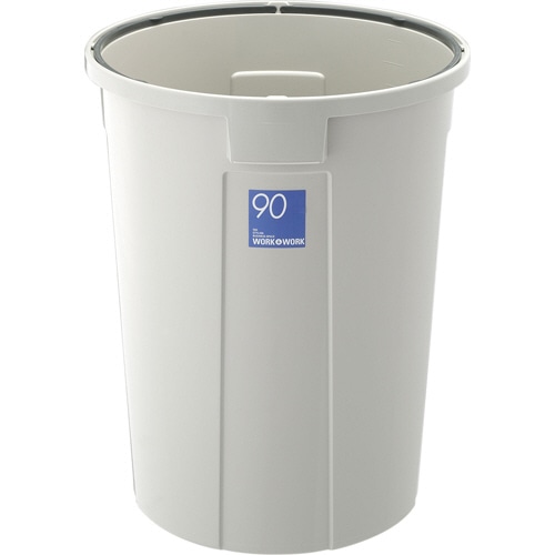 リス WORK&WORK丸ペール 90L 本体 グレー DS-986-845-0 1台