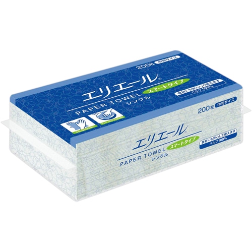 大王製紙 エリエール ペーパータオル スマートタイプ 中判 シングル 200枚 1パック