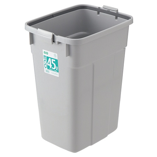 TANOSEE エコポリペール 角型 45L 本体 グレー 1個