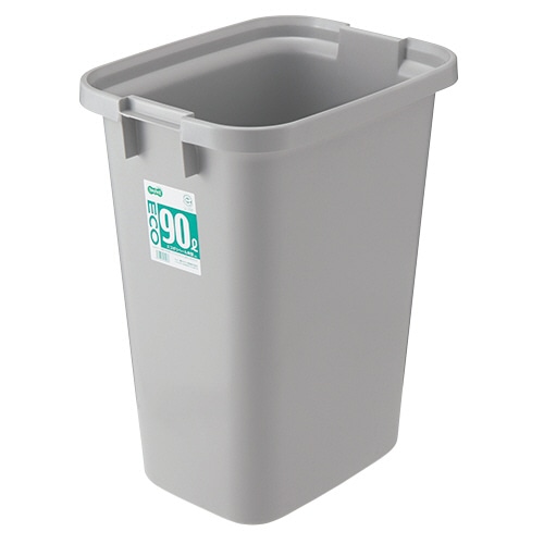 TANOSEE エコポリペール 角型 90L 本体 グレー 1個