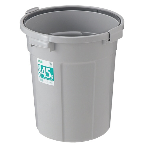 TANOSEE エコポリペール 丸型 45L 本体 グレー 1個