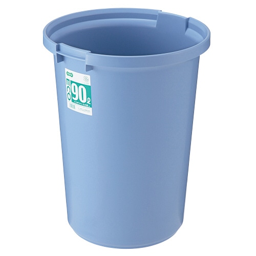 TANOSEE エコポリペール 丸型 90L 本体 ブルー 1個