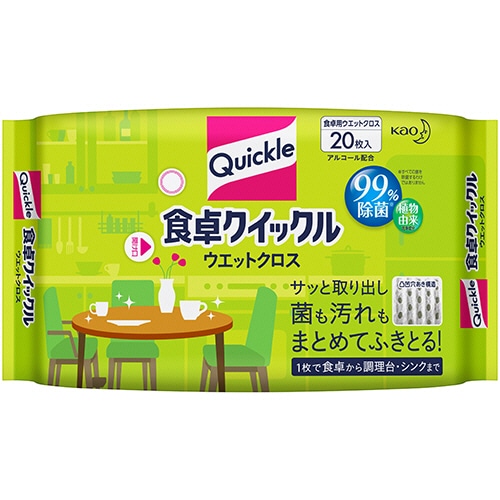 花王 食卓クイックル ウエットクロス 1パック(20枚)
