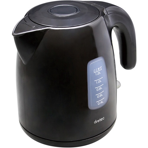 ドリテック 電気ケトル 1.2L ブラック PO-341BK 1台