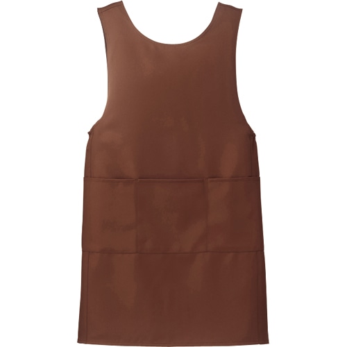 アイトス エプロン ストレッチギャバ ブラウン Mサイズ AIT861374BRM 1枚