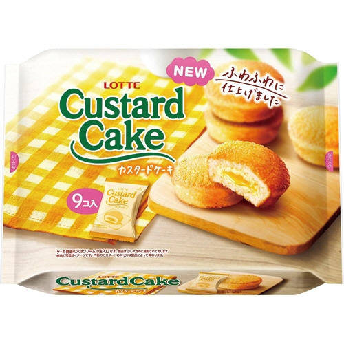 ロッテ カスタードケーキ パーティーパック 1パック(9個)