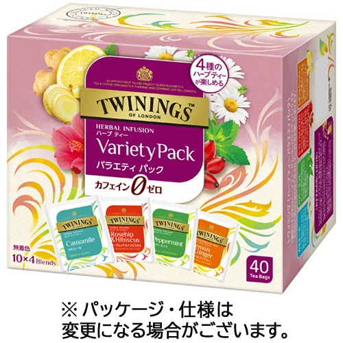 片岡物産 トワイニング ハーブティー バラエティーパック 4種アソート 1箱(40バッグ)