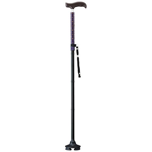 コジット　握りやすい４ポイントステッキ　紳士用　１本