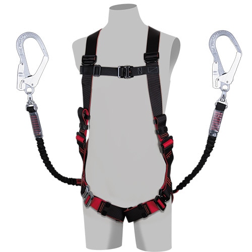 藤井電工 ツヨロン フルハーネス型墜落制止用器具 レヴォハーネス M TH-508-2NV93SV-OT-BKR-M-2R23-BX 1着