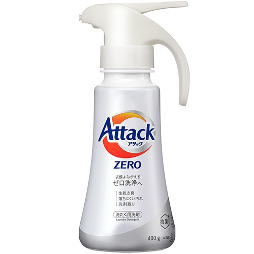 花王 アタックZERO 本体 ワンハンドプッシュ 400g 1本