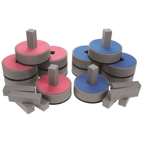 三和製作所　フットカーリング　ストーン（穴あり）＋取っ手パーツ付　Ｓ３８７８－５１　１パック（１２個）