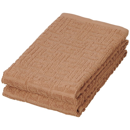 林　バラエティカラー　フェイスタオル　ブラウン　ＦＯ８０１４２６　１パック（２枚）