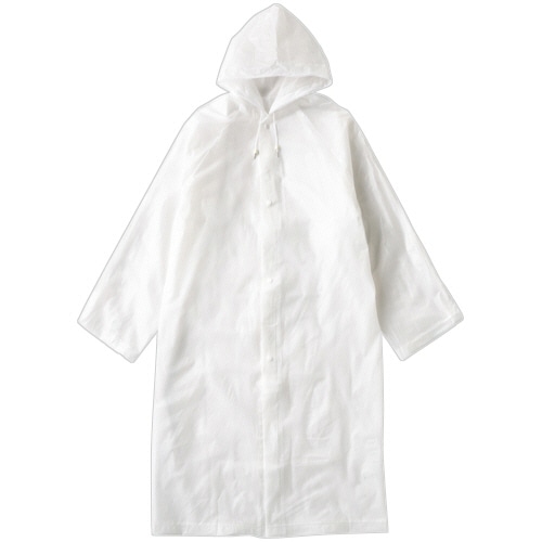 オカザキ　バッグ付きレインコート　ホワイト　１着