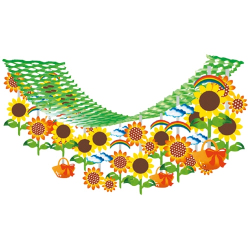 ササガワ　ヒマワリリボン　プリーツハンガー　３９－８２４０　１個