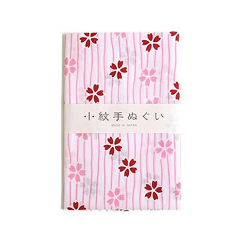 林　小紋手ぬぐい　Ｎｏ．４０　シマサクラ　ＺＥ９９６０４０　１枚